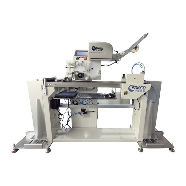 Automatic Hang Tag Price Sticker Attaching Machine