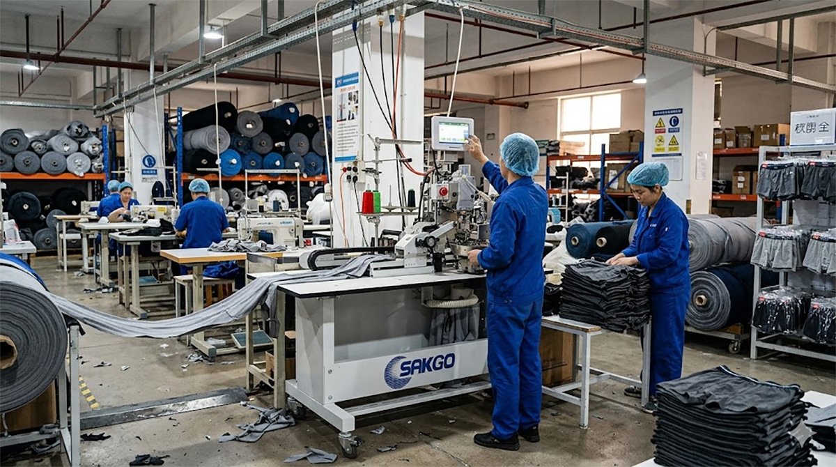 automatic boxer leg hemming machine SK-1129 industrial sewing equipment