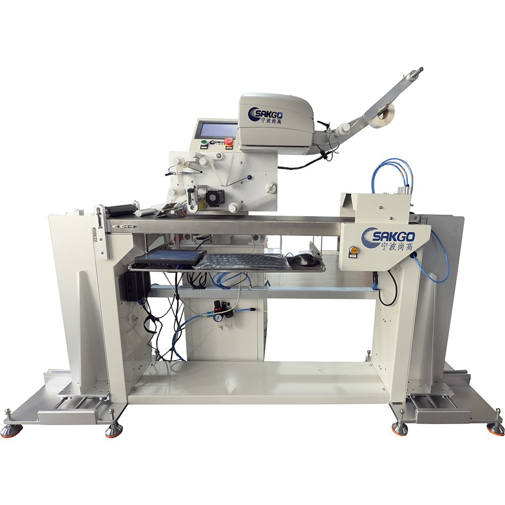 SK-1159 automatic price sticker attaching machine for hang tags industrial labeling system