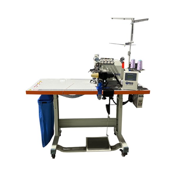Fully automatic crewneck band attaching machine
